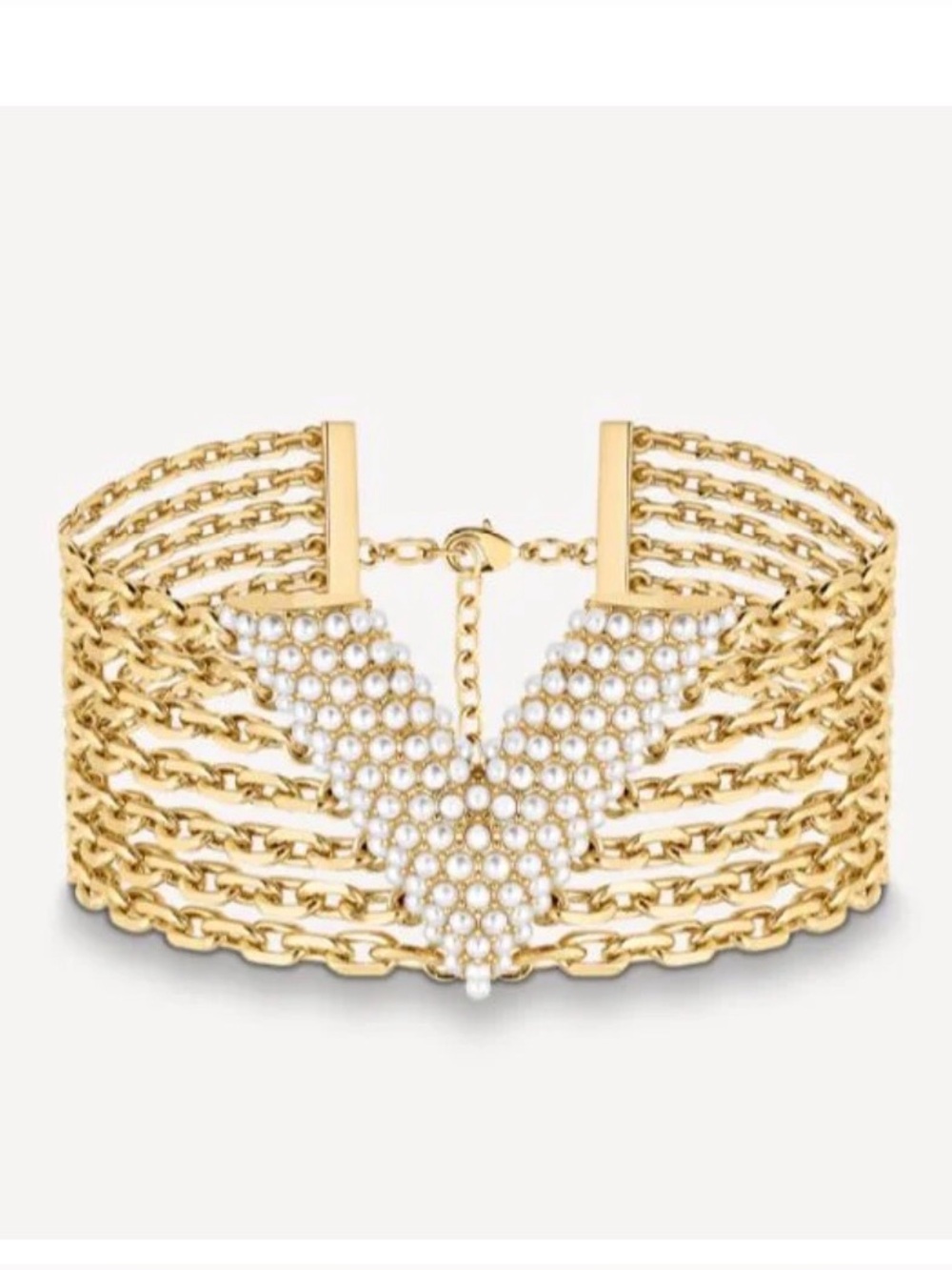 🐚 faux pearl Essential V Chain Bracelet ✨